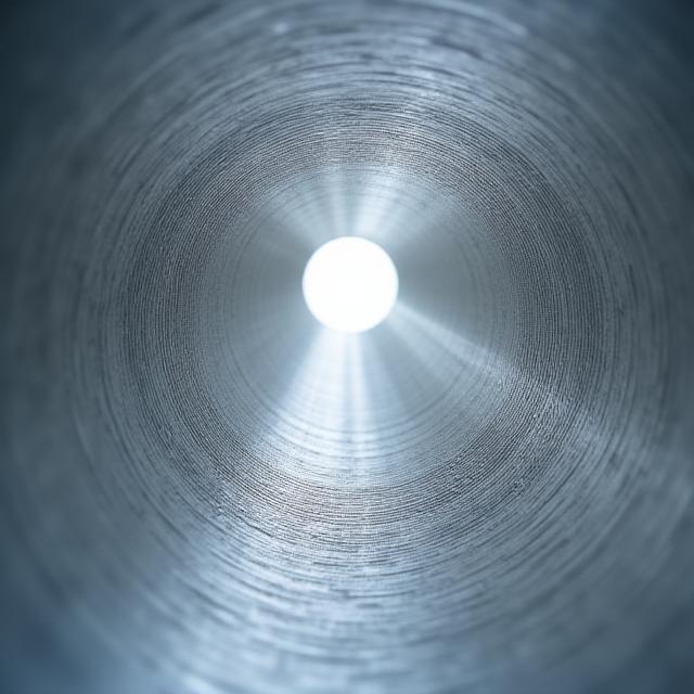 Spotless metal vent pipe after professional cleaning